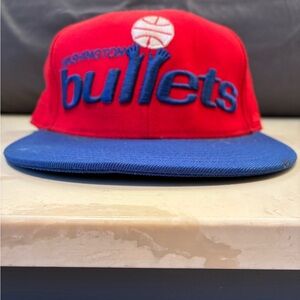 Mitchell & Ness ™️ Washington Bullets Hat - Vintage NBA Logo